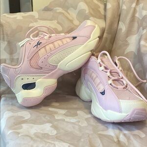 Reebok Pastel Pink and Cream Sneakers